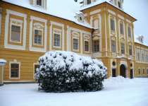 Borovanský zámek v zimě
