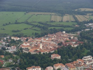 Třeboň - historické jádro, kostel P. Marie Královny a sv. Jiljí