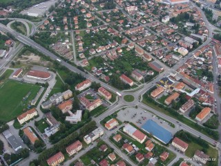 Třeboň - kruhový objezd, detail