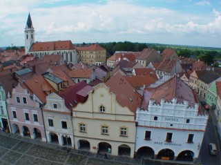 Třeboň z věže Staré radnice