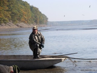 Momentka z výlovu Rožmberka 2010.