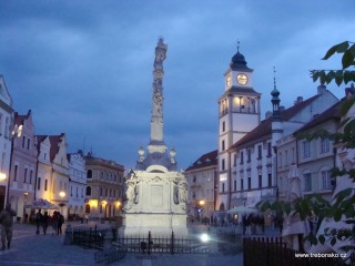 Náměstí TGM v Třeboni v době konání festivalu Okolo Třeboně 2010