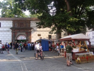 Po dobu festivalu fungovala u vstupu z náměstí na zámecké nádvoří pokladna, u které se stále tvořila fronta.