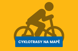Cyklotrasy na mapě