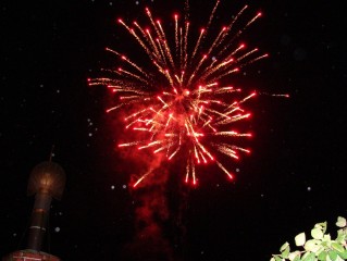 Novoroční ohňostroj 2016 v Chlumu u Třeboně