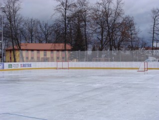 Zimní kluziště v Třeboni