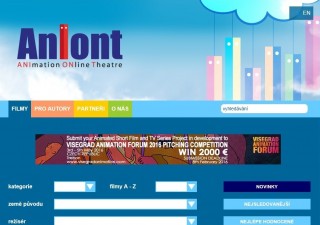 Portál Aniont.com - homepage