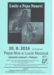 pepa a Lucie Nosovi - plakát 10. 8. 2016