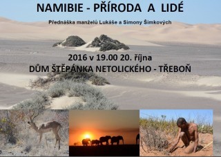 Namibie: příroda a lidé - přednáška v Třeboni 