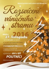 Rozsvícení vánočního stromu - plakát