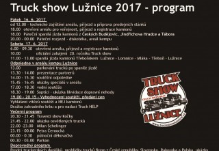 Truck Show Lužnice - program 2017