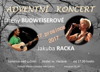 Adventní koncert Ireny Budweiserové v Lomnici n. L.