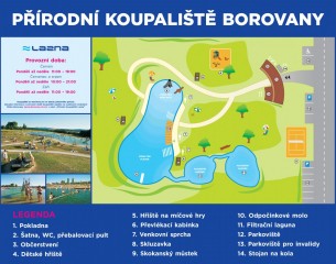 Přírodní koupaliště Lazna v Borovanech