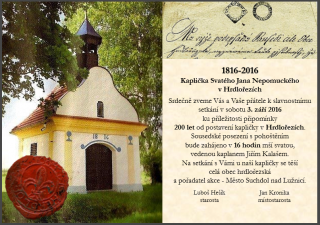 2016 - 200. výročí kaple
