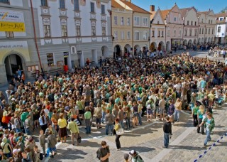 Náměstí v Třeboni 22. dubna 2009