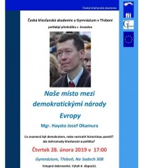 Přednáška ČKA: Hayato Josef Okamura 2019