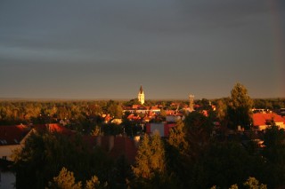 věž třeboňského kostela