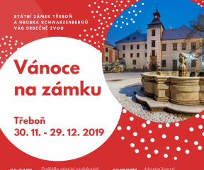 Zámecké vánoce 2019 na zámku Třeboň