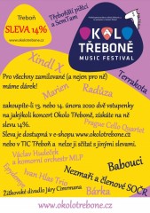 Sleva na vstupenky festivalu Okolo Třeboně 2020 - dárek k Valentýnu