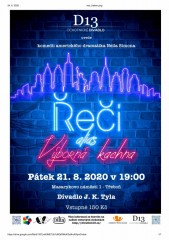 Neil Simon: Řeči alias Výborná Kachna - DivadloD13 v Třeboni