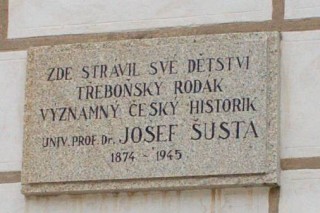 Pamětní deska Josefa Šusty 