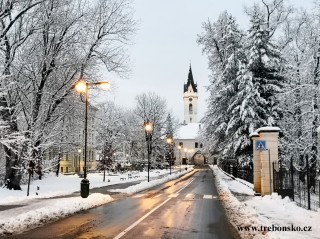 Zima v Třeboni na fotografii