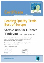 Certifikát pro stezku