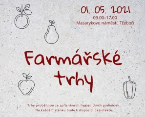 Farmářské trhy Třeboň  1. května 2021