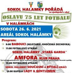 Oslava 75 let fotbalu v Halámkách