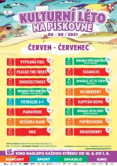 Kulturní léto 2021 na pískovně Veselí nad Lužnicí