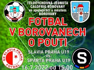 Fotbal v Borovanech o pouti