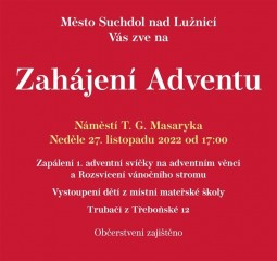 Rozsvícení vánočního stromu 2022 v Suchdole n. Lužnicí
