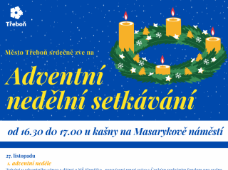 Rozsvícení 3. adventní svíce v Třeboni