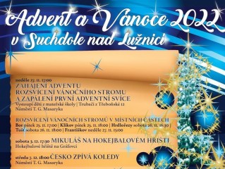 Adventní a vánoční doba 2022 na Suchdolsku