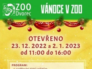 Vánoce  2022 v ZOO Dvorec