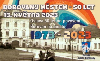 Borovany městem 50 let