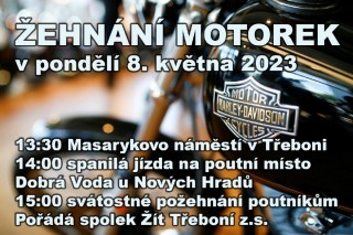 Žehnání motorek Třeboň 2023