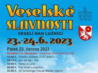 Veselské slavnosti 2023 - program