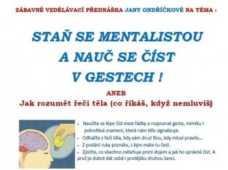J. Ondříčková: zábavně - vzdělávací přednáška