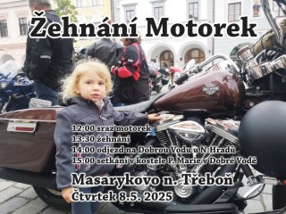 Žehnání motorek v Třeboni