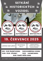 Sraz historických vozidel v Lomnici n. L.