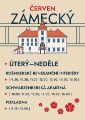 Zámek Třeboň - otevírací doba a pozvánky