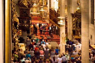Nezmaři a Členové symf.orchestru ČR, kostel P. Marie Královny a sv. Jiljí, Třeboň 3.7.2017