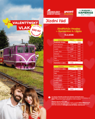 Valentýnská jízda úzkokolejkou