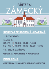 Zámek Třeboň - otevírací doba a pozvánky