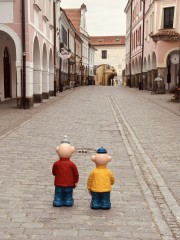 Pat a Mat opouští Třeboň (zdroj: fb)