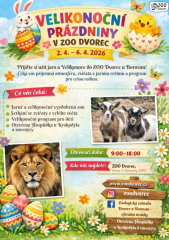 Velikonoce v ZOO Dvorec u Borovan