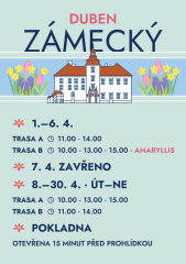 Zámek Třeboň - otevírací doba a pozvánky