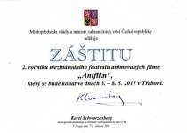 Karel Schwarzenberg udělil Anifilmu 2011 záštitu
