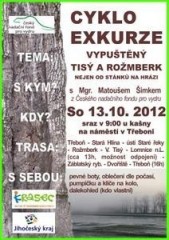 Cykloexkurze k vypuštěnému Rožmberku, Tisému a Záblatskému